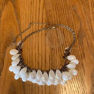 White Statement Necklace